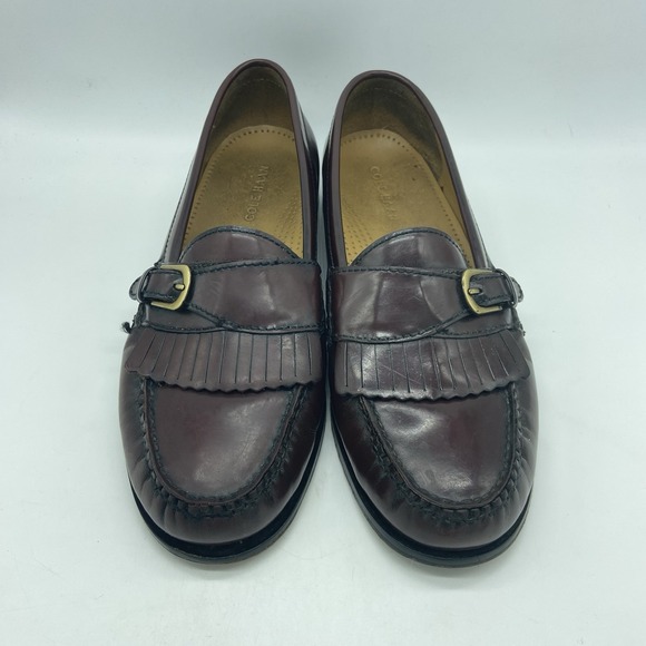 Cole Haan Monk Strap Loafer Burgundy Pinch Buckle Shoes‎ Size 9